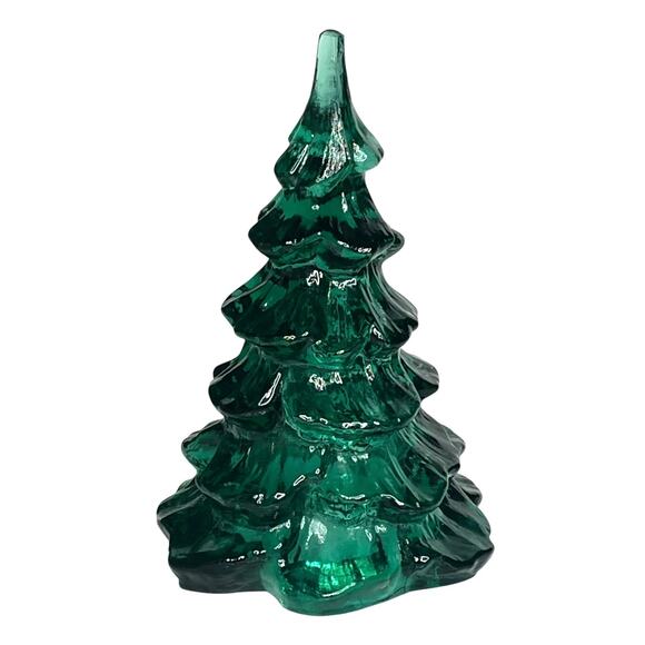 VTG Fenton Glass CHRISTMAS TREE Large 6.5" 

Tall Figurine Green Holiday Decor - Picture 1 of 7